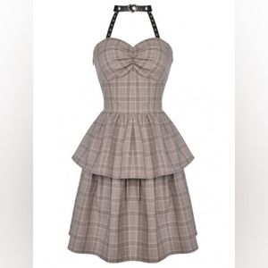 Dark in Love Punk Plaid Dress